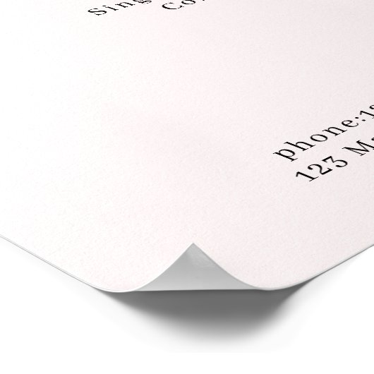 Boho Trendy Pricelist Poster (Hoek)