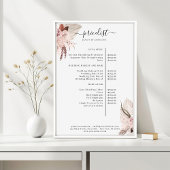 Boho Trendy Pricelist Poster