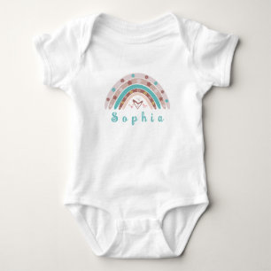 Boho Trendy Rainbow met persoonlijke naam Romper
