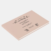 Boho Trendy Script bruiloft Gastenboek (Hoek)