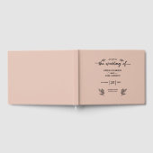 Boho Trendy Script bruiloft Gastenboek (Volledig)