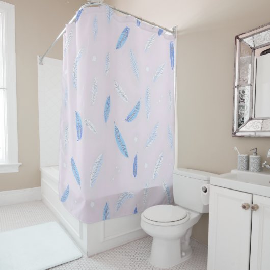Boho Trendy Veren Luxe Collectie Douchegordijn (In situ)