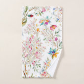 Boho, Trendy, Waterverf, Chic, Modern, Pastel Bad Handdoek (Handdoek)