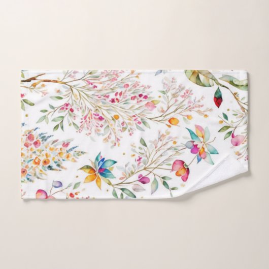 Boho, Trendy, Waterverf, Chic, Modern, Pastel Bad Handdoek (Handdoek)