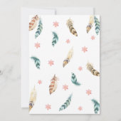 Boho Tribal 1e verjaardag Uitnodiging voor een mei (Achterkant)