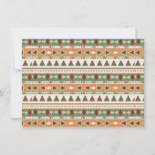 Boho Tribal Animal Birthday Party Kaart (Achterkant)