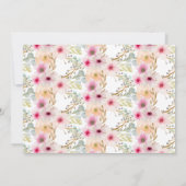 Boho Tribal Baby Girl Shower Dream Catcher Kaart (Achterkant)