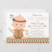 Boho Tribal Baby shower Kaart (Voorkant)
