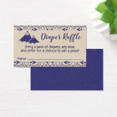 Boho Tribal Baby shower Luier Raffle ticket Visitekaartje (Bureau)