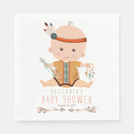 Boho Tribal Baby shower servetten