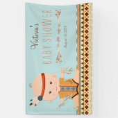 Boho Tribal Boy Baby shower Spandoek (Verticaal)