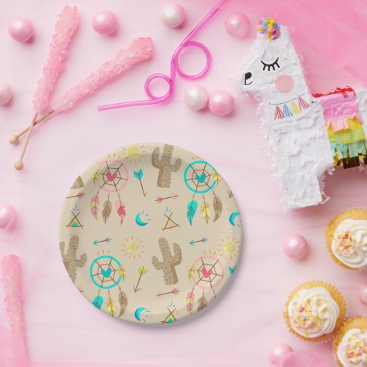 Boho Tribal Chic Dream Catchers Paper Bord (Feest)