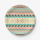 Boho Tribal Chic Stripes Paper Bord (Voorkant)