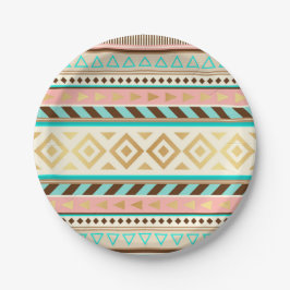 Boho Tribal Chic Stripes Paper Bord