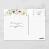 Boho Tribal Dream Catcher Feathers Flowers Native Briefkaart (Achterkant)