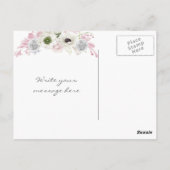 Boho Tribal Dream Catcher Feathers Flowers Native Briefkaart (Achterkant)