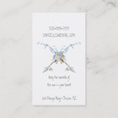 Boho Tribal Dream Catcher Pijlen Veren Bloemen Visitekaartje (Achterkant)