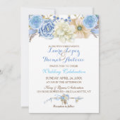 Boho Tribal Dream Catcher Waterverf Blue Beige Kaart (Achterkant)