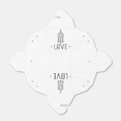 Boho Tribal Dream Catcher Zwart Bruiloft Liefde Bedankdoosjes (Uitgevouwen)