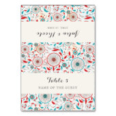 Boho Tribal Dreamcatcher Wedding Place Card Kaart (Voorkant)