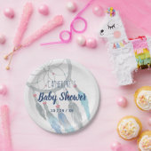 Boho Tribal Dreamweaver Baby shower Papieren Bordje (Feest)