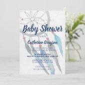 Boho Tribal Dreamweaver Baby shower Uitnodiging (Staand voorkant)