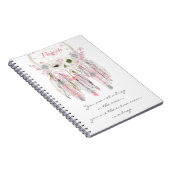 Boho Tribal Drocatcher Flowers Native Spirit Notitieboek (Rechterzijde)