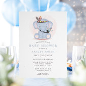 Boho Tribal Elephant Baby shower Kaart