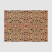 Boho Tribal Ethno Ochre Brown Abstract Patroon Tissuepapier (Voorkant)