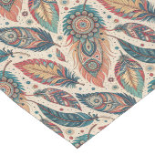 Boho Tribal Etnische Tafelloper Rustieke Veren (Hoek)