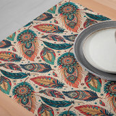 Boho Tribal Etnische Tafelloper Rustieke Veren