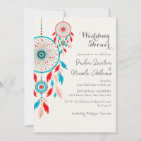 Boho Tribal Feather Dreamcatcher Bruiloft Borrel