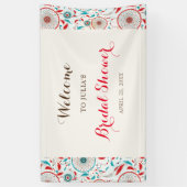 Boho Tribal Feather Dreamcatcher Vrijgezellenfeest Spandoek (Verticaal)