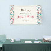 Boho Tribal Feather Droomvanger Bruiloft Spandoek (Beurs)