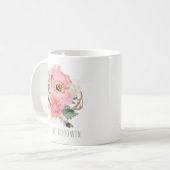 Boho Tribal Feathers Coffee Mok (Voorkant links)