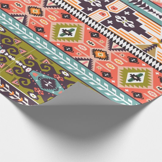 Boho Tribal Geometric Pattern Zuidwestelijke Aztek Cadeaupapier