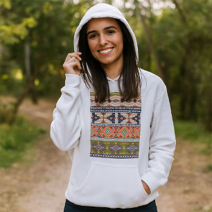 Boho Tribal Geometric Pattern Zuidwestelijke Aztek Hoodie