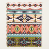 Boho Tribal Geometric Pattern Zuidwestelijke Aztek Planner (Voorkant)