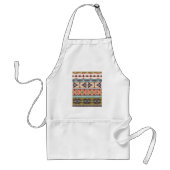 Boho Tribal Geometric Pattern Zuidwestelijke Aztek Standaard Schort (Voorkant)