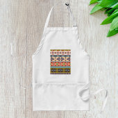 Boho Tribal Geometric Pattern Zuidwestelijke Aztek Standaard Schort