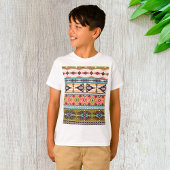 Boho Tribal Geometric Pattern Zuidwestelijke Aztek T-shirt