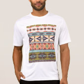 Boho Tribal Geometric Pattern Zuidwestelijke Aztek T-shirt (Voorkant)