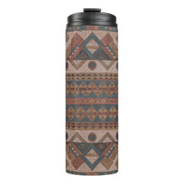 Boho Tribal Geometrische Thermische Tumbler - Geïs Thermosbeker