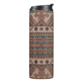 Boho Tribal Geometrische Thermische Tumbler - Geïs Thermosbeker (Gedraaid links)