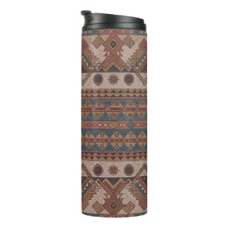 Boho Tribal Geometrische Thermische Tumbler - Geïs Thermosbeker