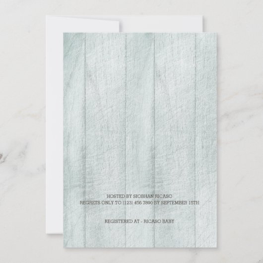 Boho Tribal Gepersonaliseerd Baby shower Kaart (Achterkant)