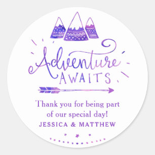 Boho Tribal Girl Adventure Baby shower Stickers