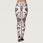 Boho Tribal Goddess Etnische kunst geïnspireerde L Leggings (Achterkant)
