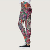 Boho Tribal Goddess Etnische kunst geïnspireerde L Leggings (Links)