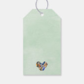 Boho Tribal Koe schedel Floral Dank u Cadeaulabel (Achterkant)